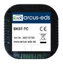 KNX Temperatur Sensor, SK07-TC-6B, 6 Eingänge, Potenzialfrei, mit Temperatur Fühleringang, Ref. 30510790