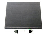 KNX Luftfeuchte / Temperatur / VOC Sensor, Neo-TC-VOC-AQB, 4 Eingänge, Potenzialfrei, aluminum, square, sanded, black, Ref. 30513564
