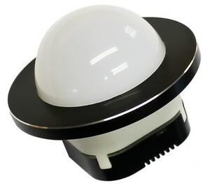 BaseLicht, KNX-LED2L-ARB-H, round, aluminum anodized, black, Ref. 41020544