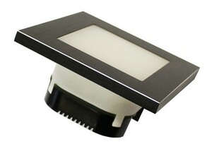 KNX, KNX-LED4-AQB, aluminum, square, sanded, black, Ref. 41040224