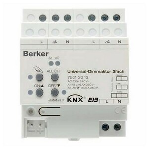 Berker Universal-Dimmaktor 2-fach 