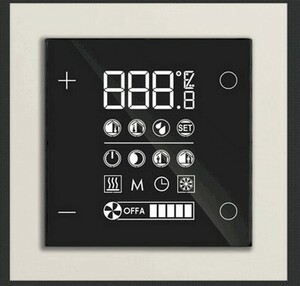 E72 room temperature controller, `NF version, white housing