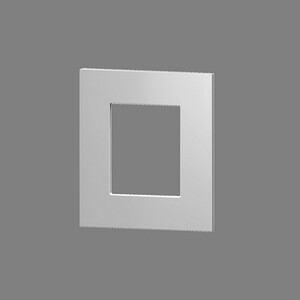 Square Plate 71 (FormFlankNF) (80x80) 1 window (55x55) Ice White soft touch