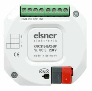 KNX S1E-BA2-UP 230 V, 2 A/D-Eingänge Aktoren mit Antriebs-Ausgang, Elektronischer Ausgang für einen 