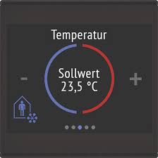 Raumregler Cala Touch KNX T mit Temperaturfühler