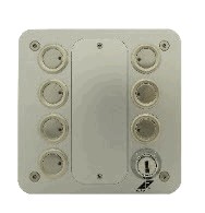 KNX / EIB Bedientableau mit 7 Tasten/LED und Schlüsselschalter