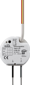 KNX Elektronische Heizung Aktoren mit Eingänges, 1 Binärausgang, 3 Eingänge Potenzialfrei, UP, Ref. 2166 00