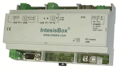 IntesisBox® LON NODE (TP/FT-10) - KNX / EIB (500 Datenpunkte) 
