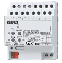 KNX Dimmer Aktoren, Universell / 230V LED Optimiert, 1 Binärausgang, 500W, Ref. 3901 REGHE