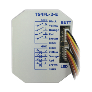 KNX Universalschnittstelle, TS4FL-2-E, 4 Eingänge, Potenzialfrei, Mit LED-Ausganag, Für UP-Schaltergehäuse, serie ECO+, Ref. 79881