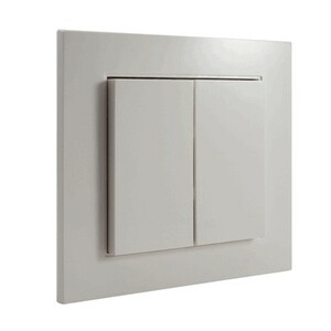 Einfacher  Rahmen, serie EXCLUSIV 55, alpine white, Ref. 86221
