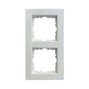 Doppelt Rahmen, serie EXCLUSIV 55, alpine white, Ref. 86222