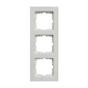 Verdreifachen Rahmen, serie EXCLUSIV 55, alpine white, Ref. 86223