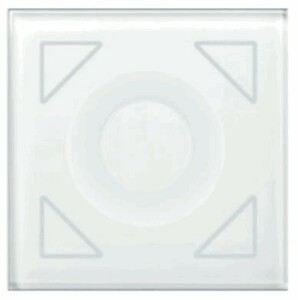 KNX Tastsensoren 4 Wippen, serie GLASS SERIE, white, Ref. BE-GDS4W.01