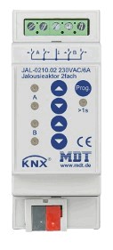KNX Jalousie Aktoren, 2 Jal Kanäle, 230VAC, 8A, 300W, DIN-Schienen, Ref. JAL-0210.02