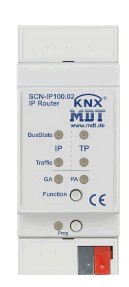 KNXnet/IP Router Programmierschnittstellen, mit Linien- Und Bereichskoppler, DIN-Schienen, Ref. SCN-IP100.02