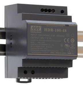 Spannungsversorgung, 48V, 2.1A, 100.8W, DIN-Schienen, Ref. HDR-100-48