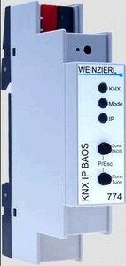 KNXnet/IP Programmierschnittstellen, KNX IP BAOS 774, 5 Tunnelverbindungen, DIN-Schienen, Ref. 5263