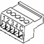  STECKVERBINDER (DOSE) 5 POLIG 1,5mm SCHRITT 3,5 BESCHRIFTET (INZENNIO Z38 LCD TOUCH PANEL)