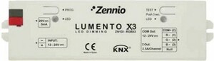 KNX Dimmer Aktoren, LED 12/24VDC, 3 Ausgänge, Konstantspannung, RGB, Ref. ZN1DI-RGBX3