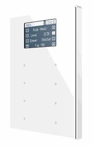 KNX Raumcontroller 8 Wippen, white, Ref. ZVI-TMDV-AW