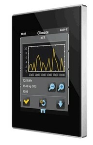 KNX Raumcontroller Mit Touchdisplay, 4.3", 2 Eingänge, Eingänge Für Temperatursensoren / Potenzialfrei, serie Z41 Lite, anthracite, Ref. ZVI-Z41LIT-A