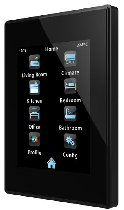 KNX Raumcontroller Mit Touchdisplay, 4.3", 2 Eingänge, Eingänge Für Temperatursensoren / Potenzialfrei, serie Z41 Lite, anthracite, Ref.  ZVI-Z41LIT-AP