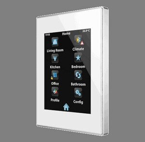 KNX Raumcontroller Mit Touchdisplay, 4.3", 2 Eingänge, Eingänge Für Temperatursensoren / Potenzialfrei, serie Z41 Lite, white, Ref. ZVI-Z41LIT-WP