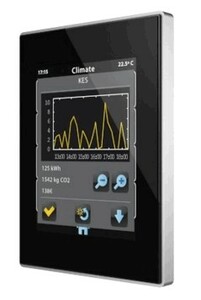KNX Raumcontroller Mit Touchdisplay, 4.3", 2 Eingänge, Eingänge Für Temperatursensoren / Potenzialfrei, serie Z41 Pro, anthracite, Ref. ZVI-Z41PRO-AP