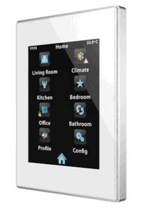 KNX Raumcontroller Mit Touchdisplay, 4.3", 2 Eingänge, Eingänge Für Temperatursensoren / Potenzialfrei, serie Z41 Pro, white, Ref. ZVI-Z41PRO-W