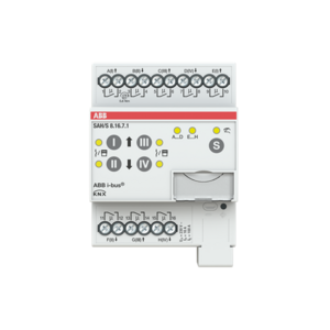 SAHS8.16.7.1 Schalt-Jalousieaktor, 8fach, 16 A, REG, Ref. SAH/S8.16.7.1