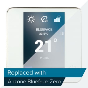 Airzone, Cable / Thermostat. Kabel-farbthermostat airzone blueface weiss 8z (ce6), Ref. AZCE6BLUEFACECB