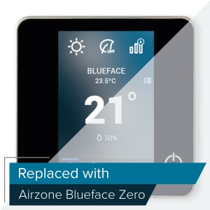 Airzone, Cable / Thermostat. Kabel-farbthermostat airzone blueface schwarz 8z (ce6), Ref. AZCE6BLUEFACECN