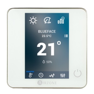 Airzone, Cable / Thermostat. Kabel-farbthermostat airzone blueface weiss (di6), Ref. AZDI6BLUEFACECB