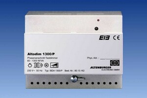 ALTODIM/P EIB/KNX-DIMMER bis 2 kW Leistung in Reiheneinbauform mit programmierbarem, internem Szenen-speicher ALTODIM 1300/P