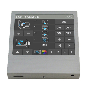 KNX Raumcontroller Mit Touchdisplay, Touch_IT-V-SMART SAS, Mit Display, UP, aluminium eloxiert , Ref. 22410503