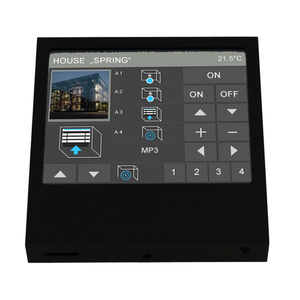 KNX Raumcontroller Mit Touchdisplay, 3 - 3.9", Touch_IT-V-SMART SAB, Mit Display, UP, aluminium, Ref. 22410504