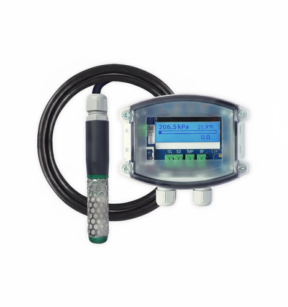 KNX S8 Messsystem zur Bestimmung der Bodenfeuchtetemperatur, inklusive Wasserstandssensor, Kabellänge 5 m, AP, IP54/65, Ref. 30805101