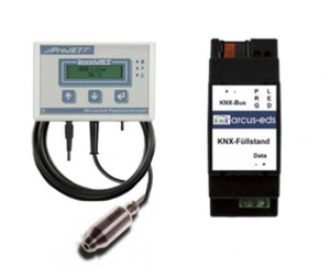 KNX Hydrostatisch - Meterniveau / Ultraschall Füllmengen Und Abstandmessung Sensor, REG-S8-F-PM25, Ref. 30807032