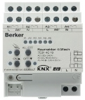 Raumaktor 4/2fach 16 A Schließer, Hand, Status, REG instabus KNX/EIB lichtgrau