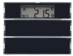 Tastsensor 2fach mit Raumtemperaturregler, Display Berker K.1 anthrazit