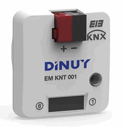 KNX Universalschnittstelle, 4 Eingänge, Potenzialfrei, Für UP-Schaltergehäuse, Ref. EM KNT 001