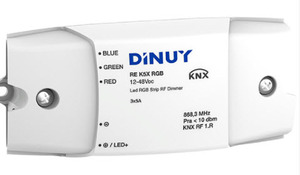 KNX RF Dimmer Aktoren, LED 12/24VDC, 3 Ausgänge, RGB, Ref. RE K5X RGB