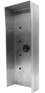 Wetterschutzkasten für D2101KV/D2102FV EKEY Video Türstationen, Edelstahl V4A, gebürstet, für die Verwendung mit Aufputz Montagerückgehäuse