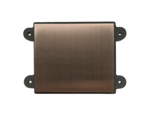 Engravable stainless steel panel with bronze-finish, for DoorBird D2101xH