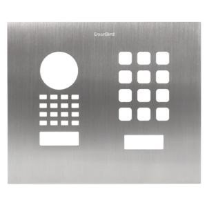 Front panel for DoorBird D1101KH Modern Surface-/Flush-mount, stainless steel V4A, brushed