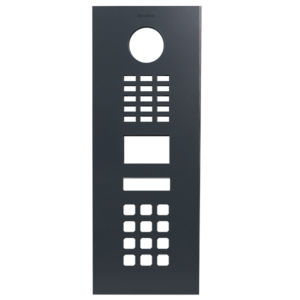 Front panel  for DoorBird D2101KV, stainless steel V2A, powder-coated, semi-gloss, RAL 7016