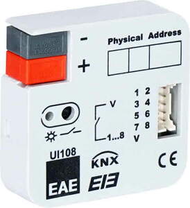 KNX Universalschnittstelle, 8 Eingänge, Potenzialfrei, Für UP-Schaltergehäuse, Ref. 48003