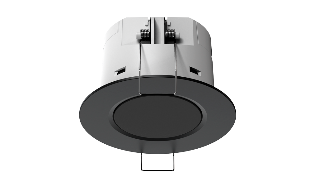 Multifunctional KNX Secure real presence sensor (black) for indoor ceiling mounting, Ref. EK-SG2-TP-P-B