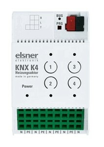 KNX Elektronische Heizung Aktoren, KNX K4, 4 Binärausgänge, DIN-Schienen, Ref. 70320